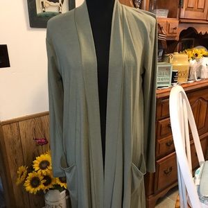 Panhandle Long Sleeved Duster/Cardigan Sz M